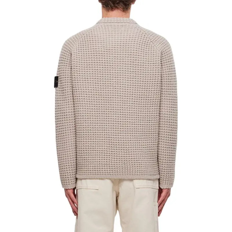 STONE ISLAND Sweater Men's Beige-4