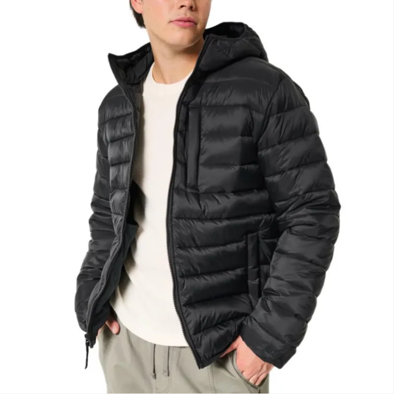 Hollister Puffer Jacket Men's Black-1