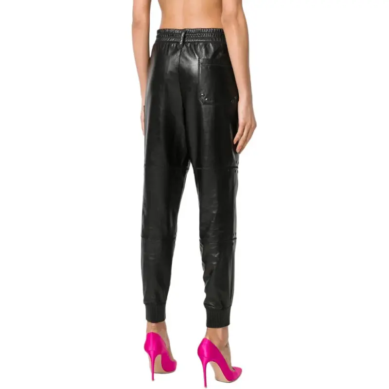 TOM FORD Leather Pants Women's Black-2