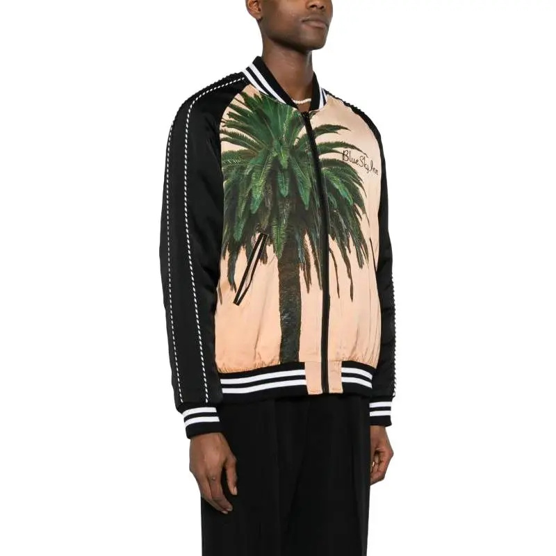 Blue Sky Inn Graphic print Bomber Jacket-3