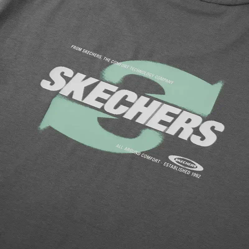 Skechers SS24 T Shirt Unisex Lime Gray-3