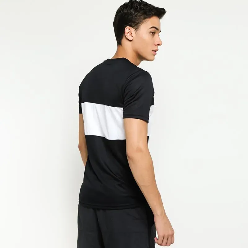Nike T Shirts Men Black/White-5