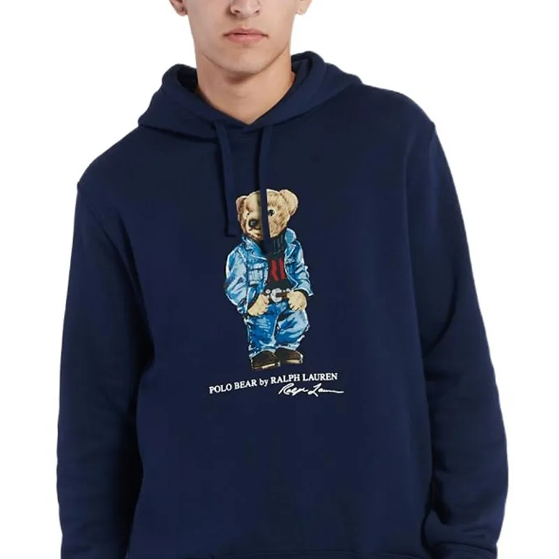 Polo Ralph Lauren Bear Printed Drawstring Hoodie-2