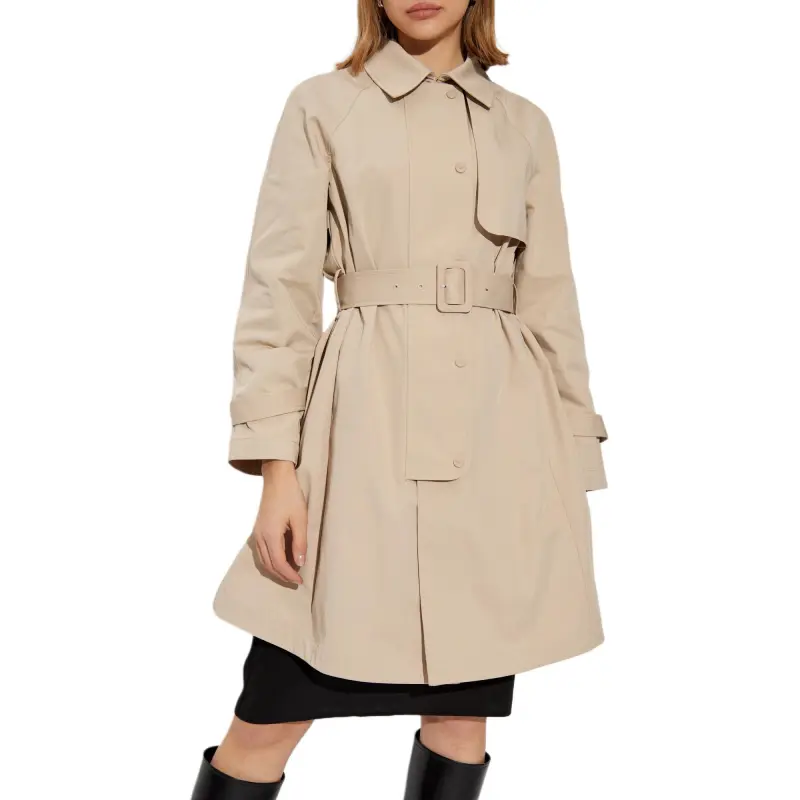 EMPORIO ARMANI Trench Coat With Belt In Water repellent Technical Cotton-1