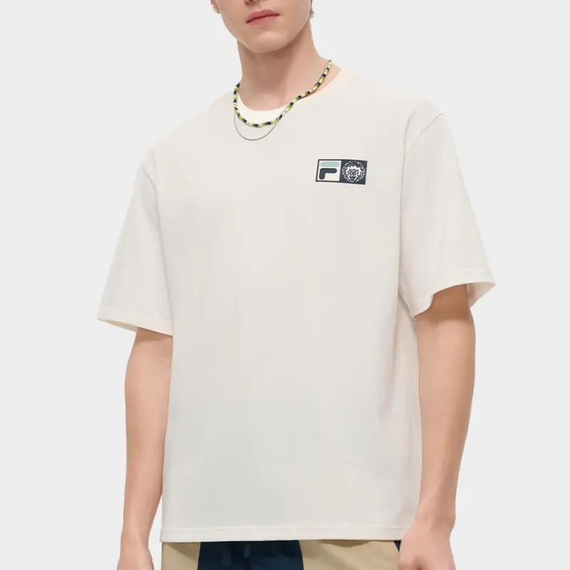 FILA FUSION T Shirt Unisex Cloud White WT-9