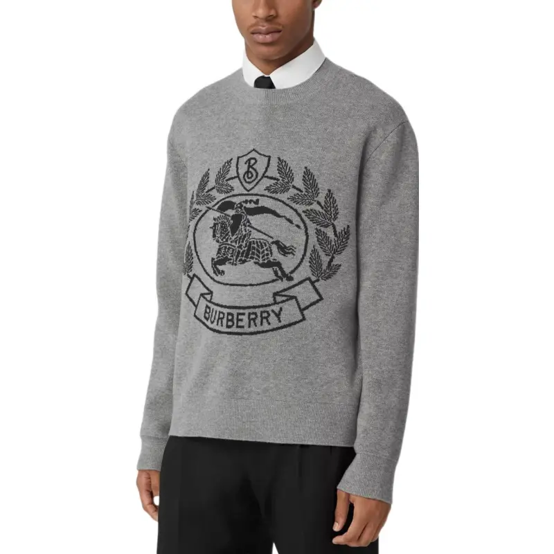 Burberry Ekd Intarsia Wool Jumper-5