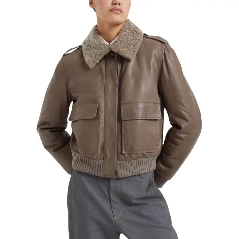 Brunello Cucinelli Jackets Coats Men's Mud Brown-4
