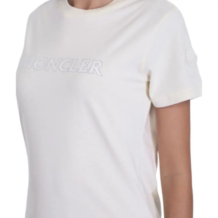 Moncler Logo Embellished Crewneck T Shirt-2