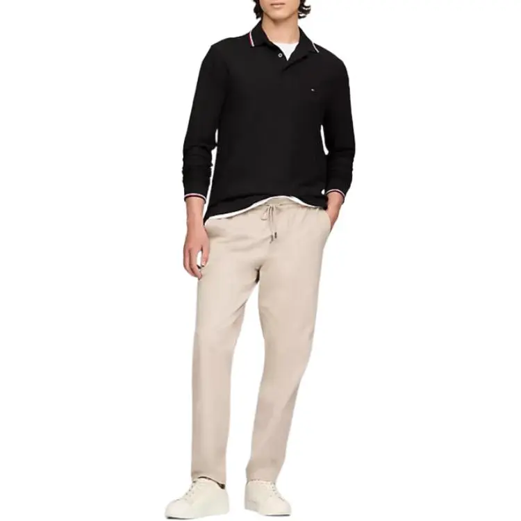 Tommy Hilfiger FW23 Polo Shirt Men's Black-3