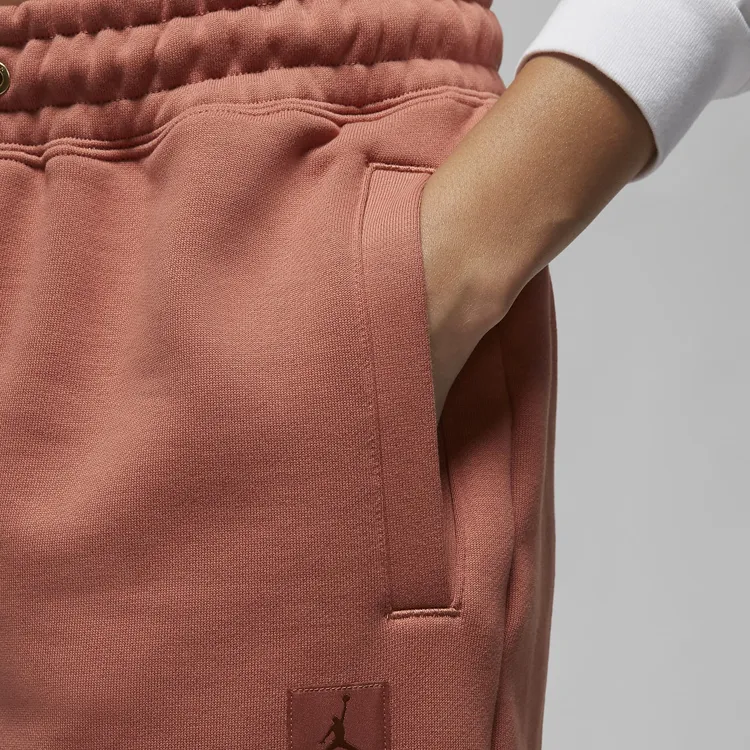 Jordan Flight Knitted Sweatpants Women's Orange-3