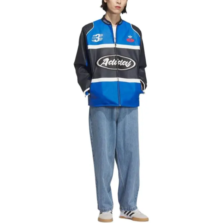 Adidas Originals Jacket Men's Blue Black-2