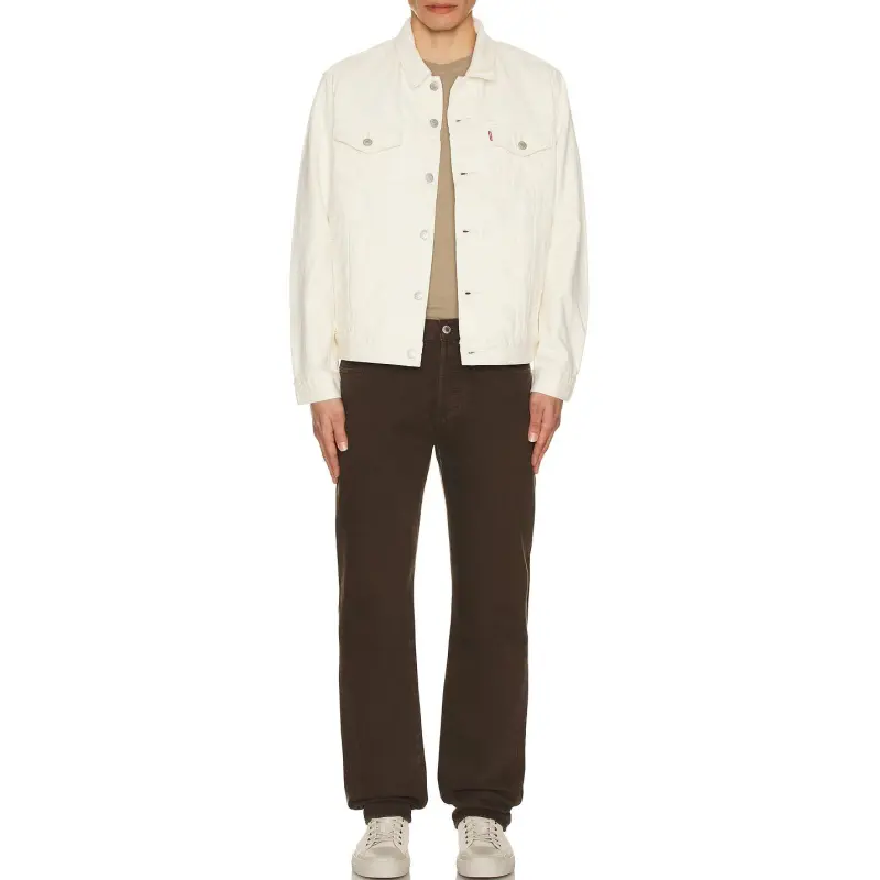 Levi's Trucker Jacket Jackets Coats Men's White-4