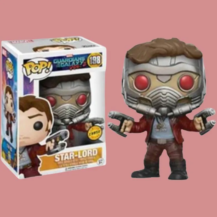 Funko Pop! Marvel Guardians Of The Galaxy Vol. 2 Star Lord Chase Bobble Head #198-2