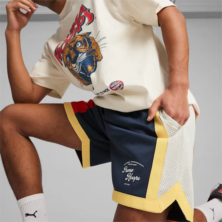 PUMA SHOWTIME HOOPS Basketball Shorts Men's Marine Blue-4