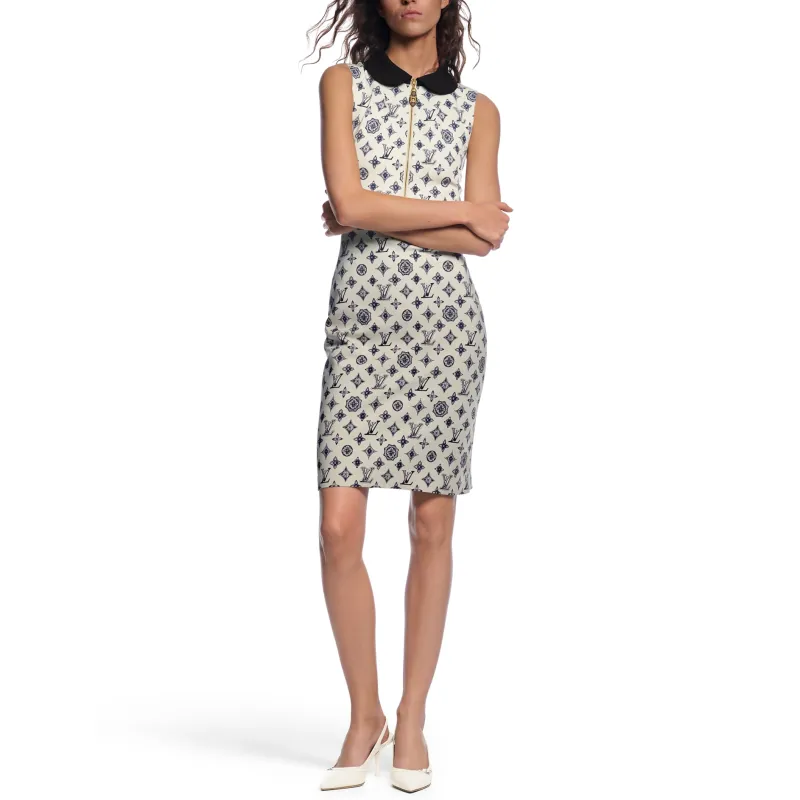 LOUIS VUITTON Monogram Fitted Dress-1