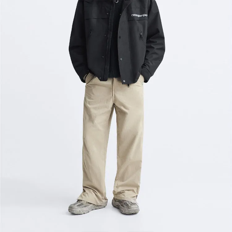 ZARA Casual Pants Men Beige-2
