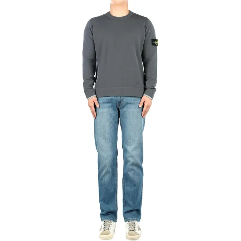 STONE ISLAND Compass Patch Crewneck Jumper-4