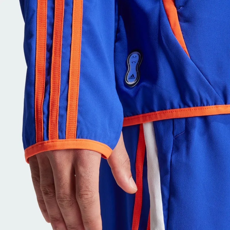 Adidas WOVEN JACKET Retro Sports Stand Collar Jackets Men's Bright Blue-4