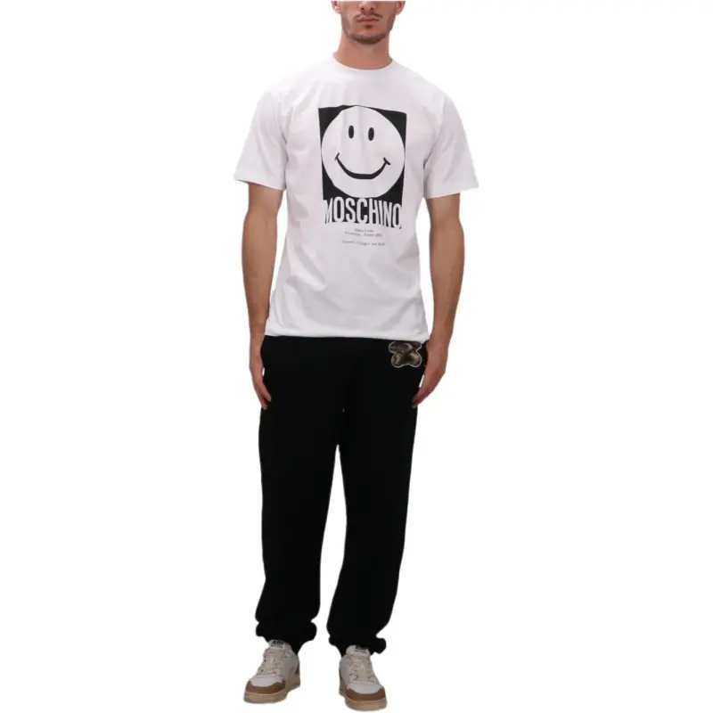 MOSCHINO X Smiley Crewneck T Shirt-1