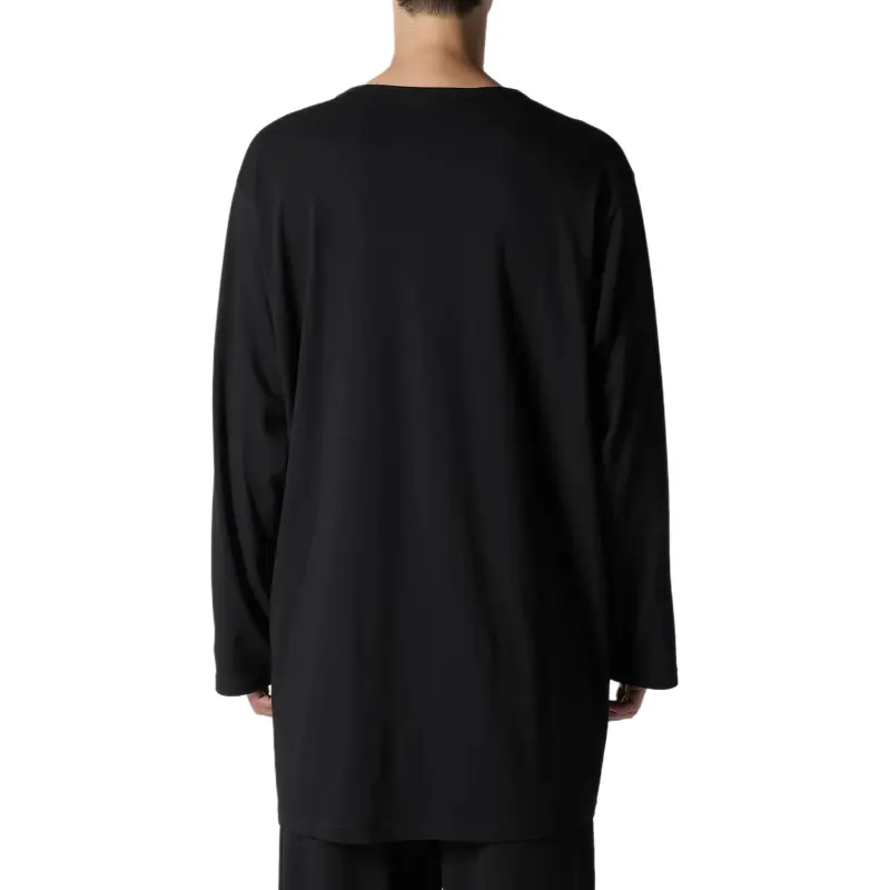 Yohji Yamamoto Single Jersey Printed Long Sleeve T Shirt-6