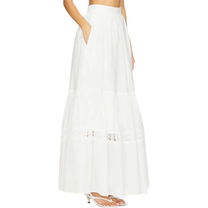 Aje Casual Long Skirt Women's Ivory White-2