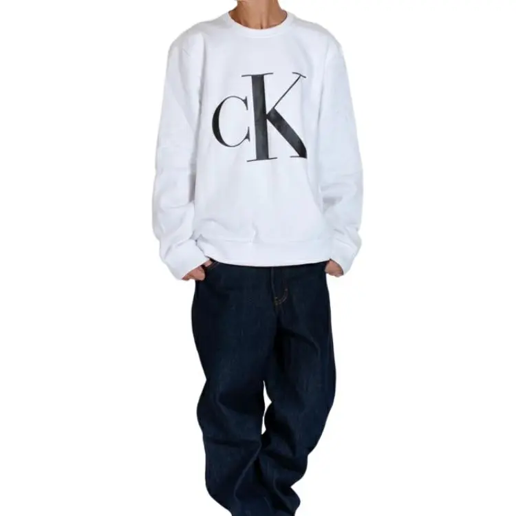 Calvin Klein Sweatshirts Men White-4