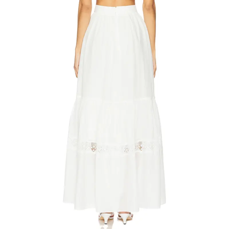 Aje Casual Long Skirt Women's Ivory White-1