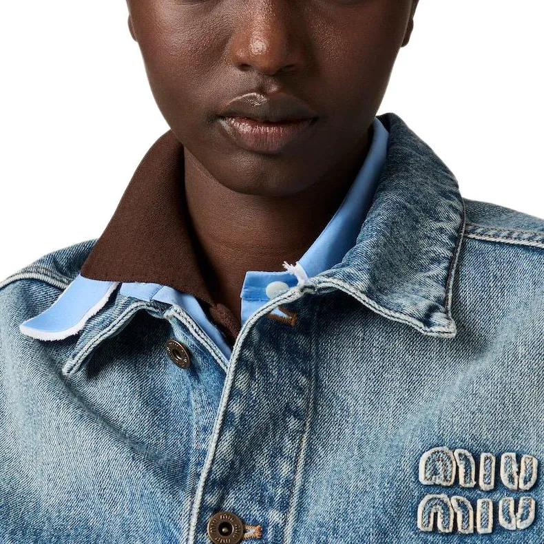 MIU MIU Cropped Jacket 'Denim'-4