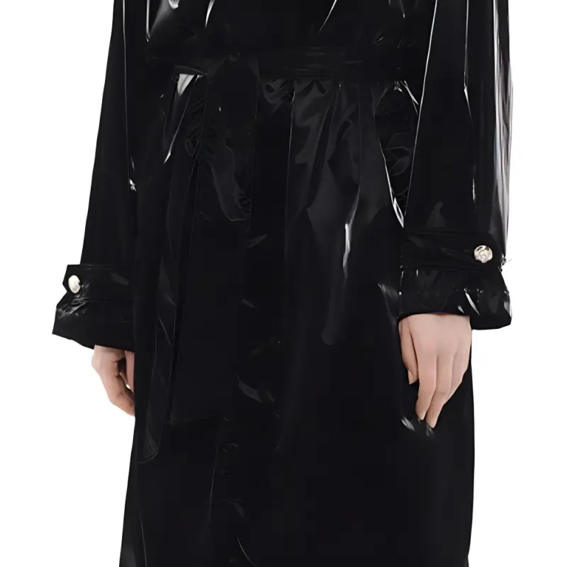 CHANEL NEIGE Ski Series FW24 Trench Coat Women's Black-4