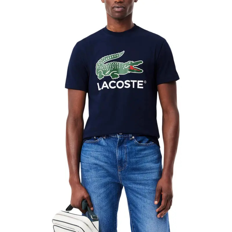 LACOSTE T Shirt Men's Marine Blue-4
