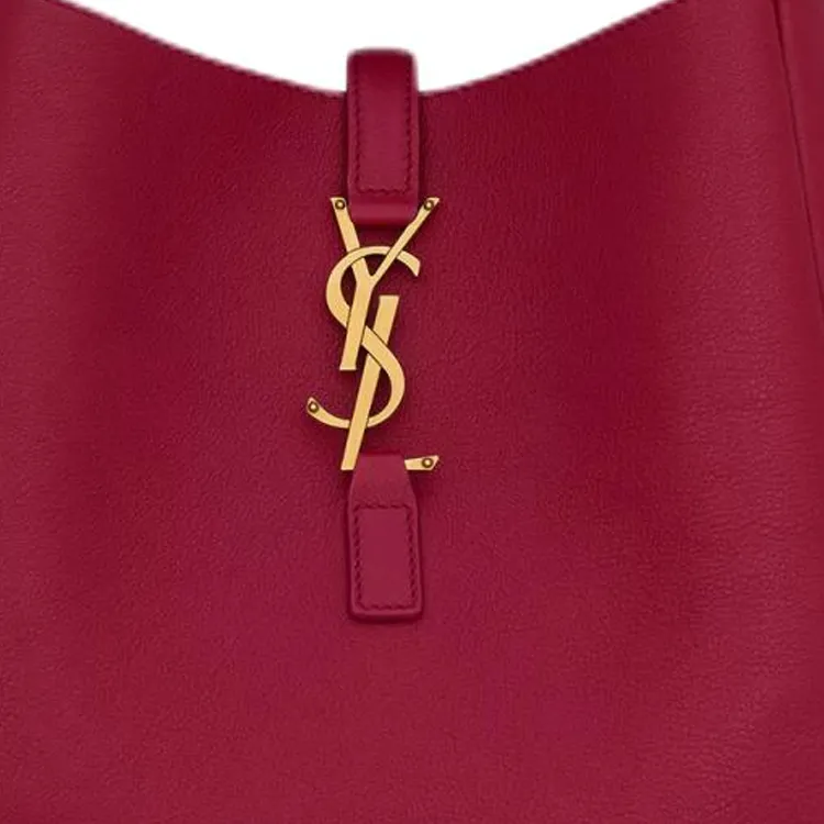 SAINT LAURENT LE5A7 Calfskin Shoulder Bag Trumpets Women's Rose Red-1
