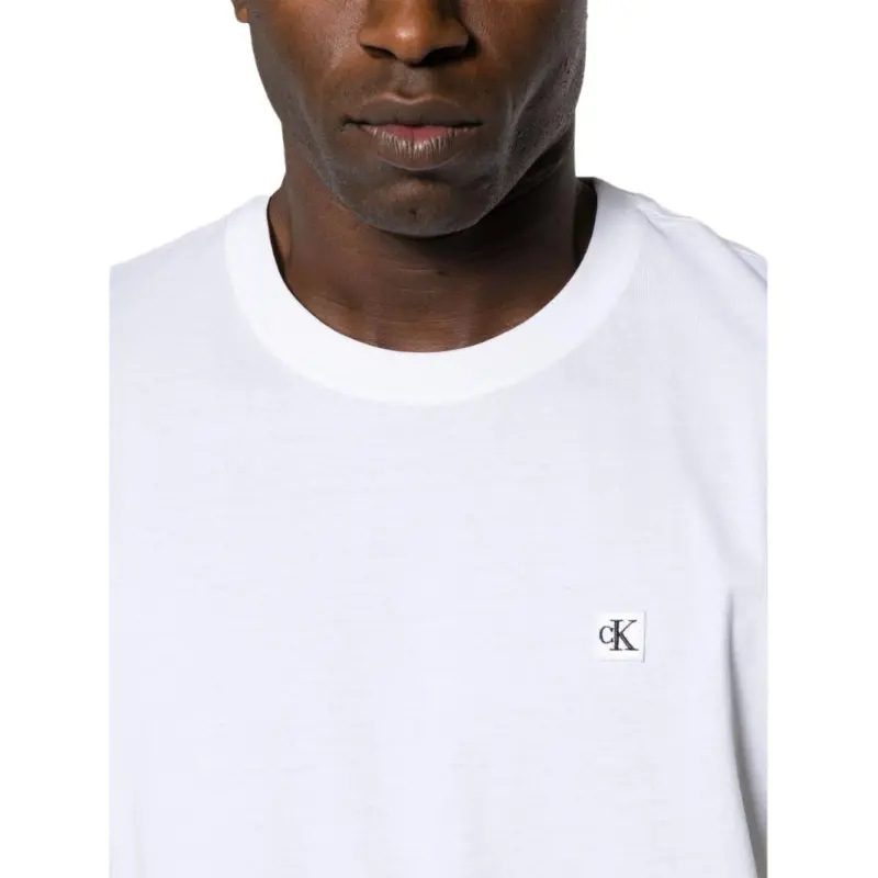 Calvin Klein Logo patch Cotton T shirt-4