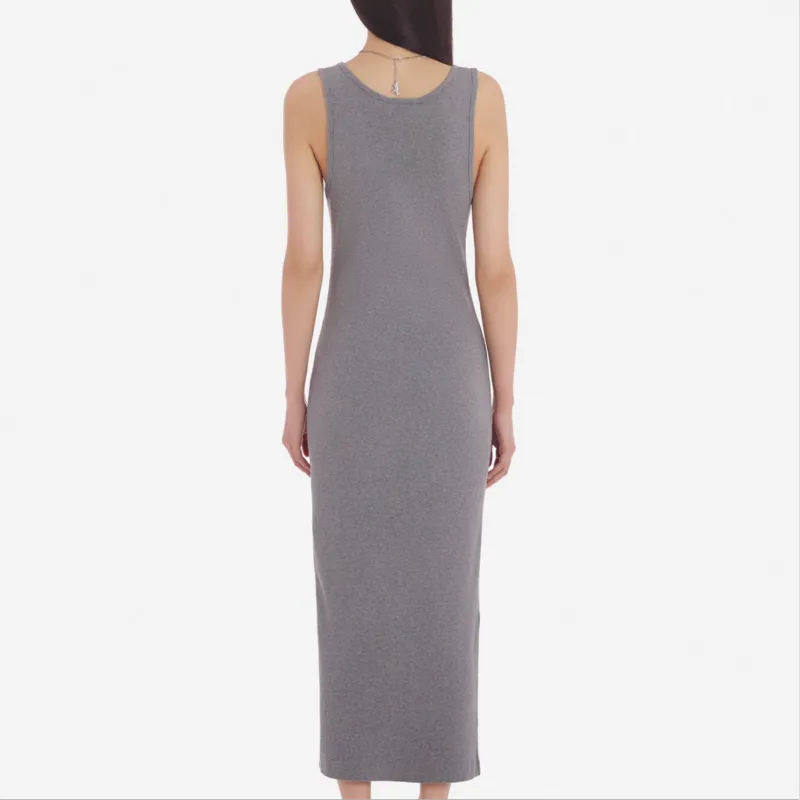 Maison Kitsune SS24 Slip Dresses Women's Gray-3