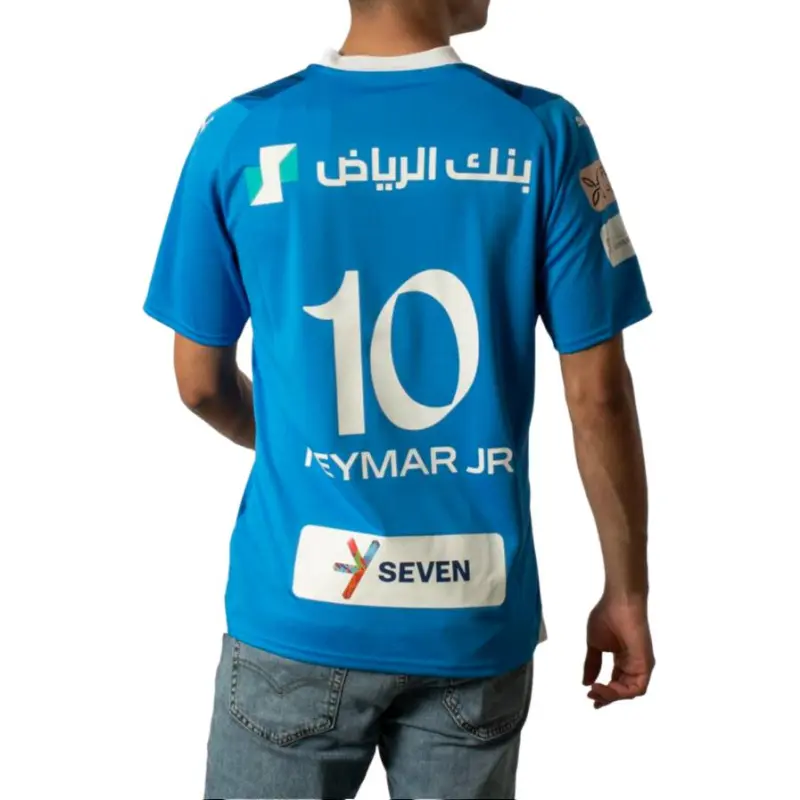 PUMA Al Hilal Men's Football Home Neymar Jr Replica Jersey Soccer Jerseys Men's Ignite Blue-3
