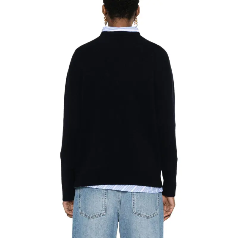 MaxMara Plata Logo Embellished Crewneck Jumper-5