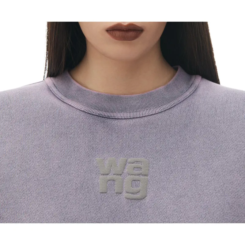 Alexander Wang Logo Embossed Crewneck Sweatshirt-4