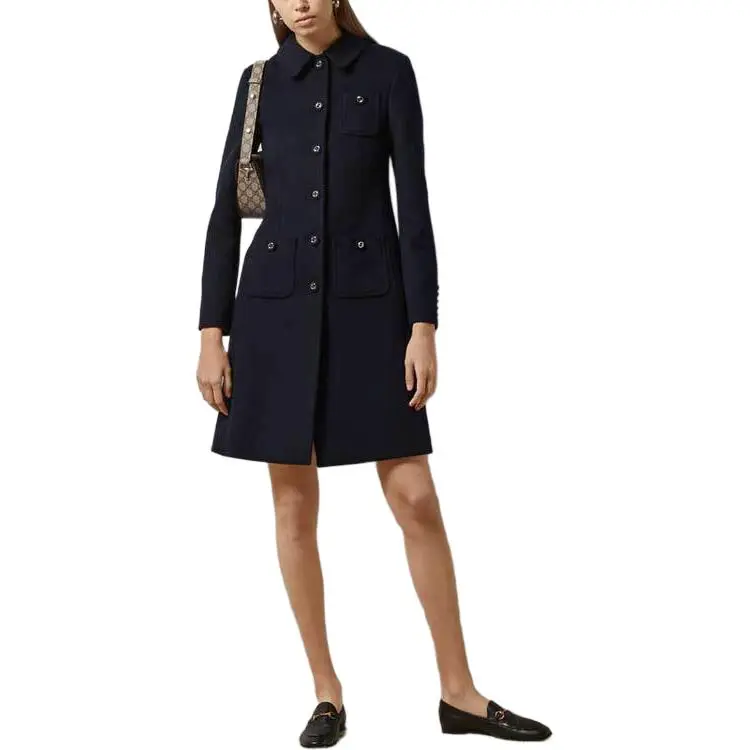 GUCCI Coats Women's Blue-1