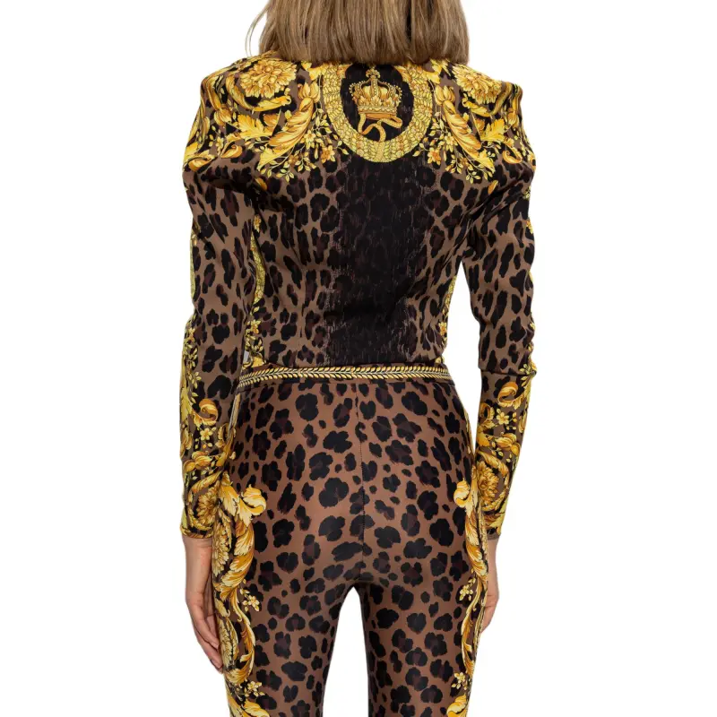 VERSACE Barocco-Printed Leggings-3
