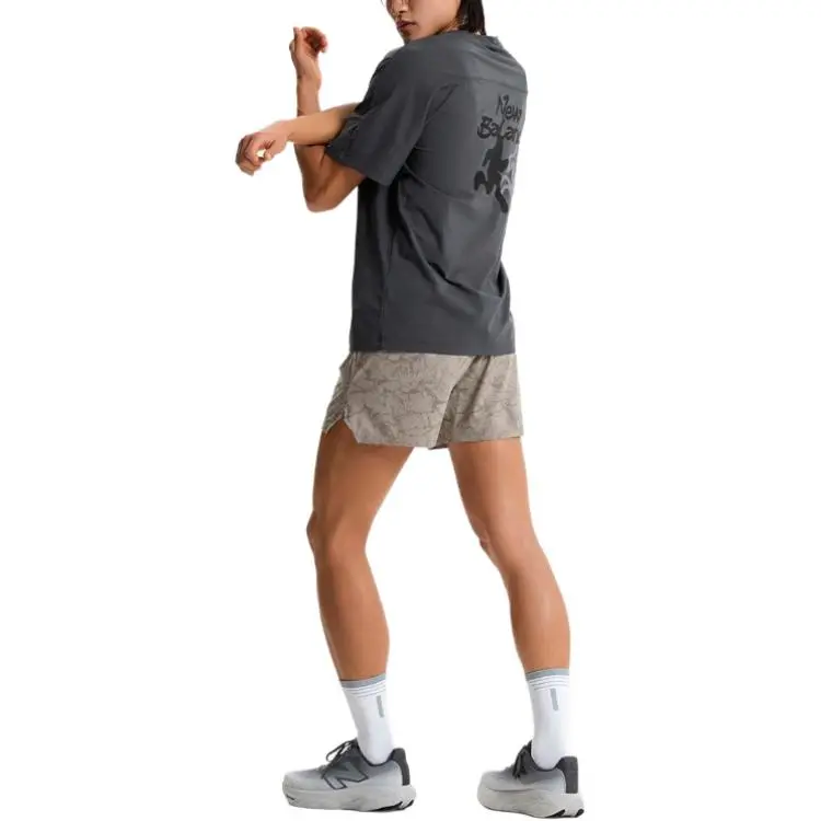 New Balance T Shirt Men's Charcoal-4