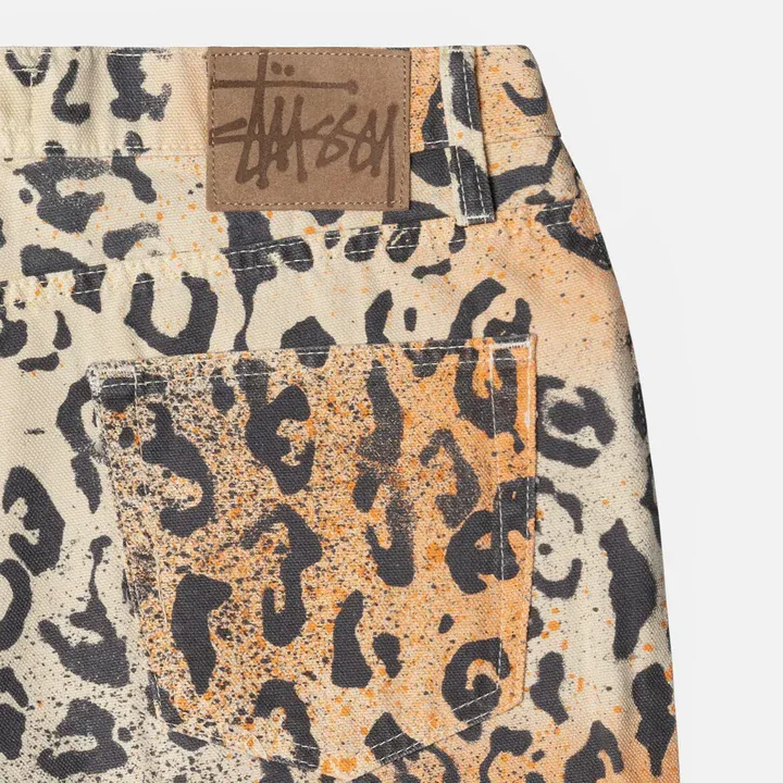 Stussy Stencil Canvas Big Ol' Jeans - POIZON