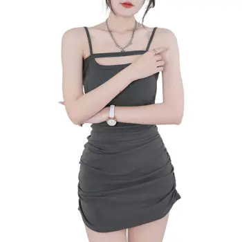 Ya Sheep People Slip Dress Women's Gray