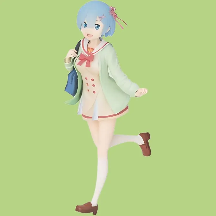 SEGA Rem Sega Re Zero Starting Life In Another World Re 0 Rem School Uniform Bonus Gifts-4
