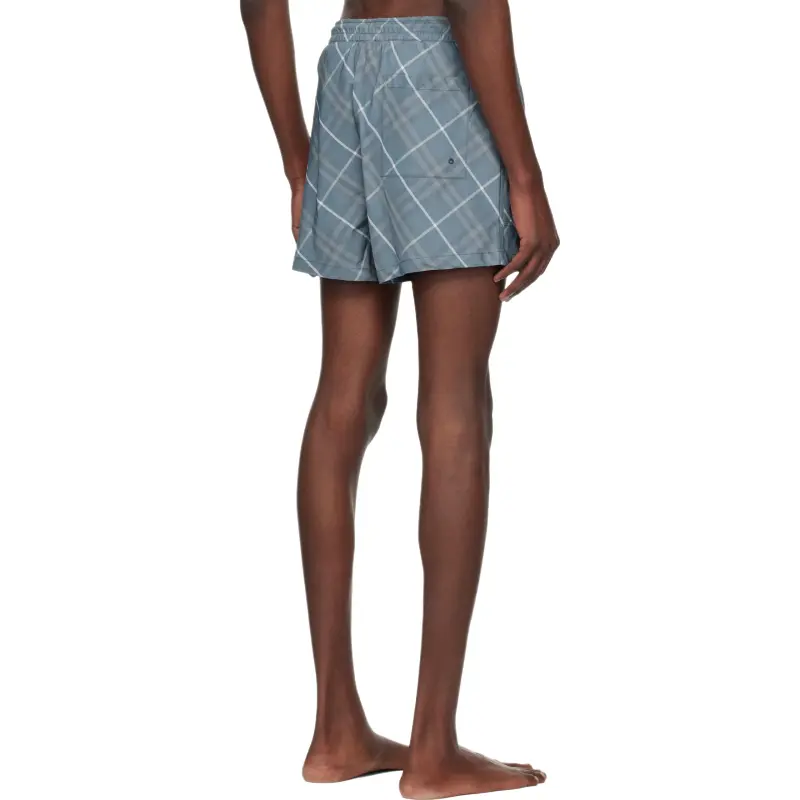 Burberry Swimming Shorts Men's Marine Blue-1