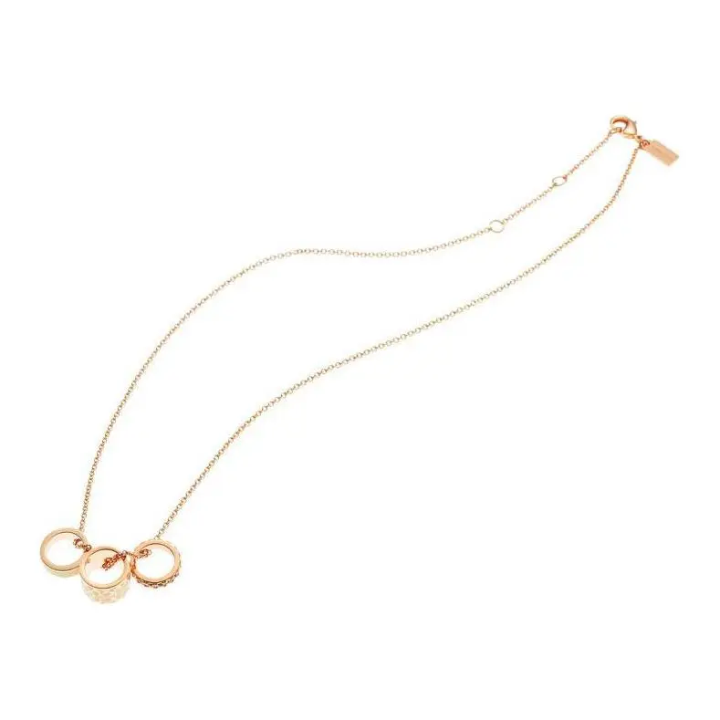 COACH Enamel Necklaces Women's Rose Gold-1