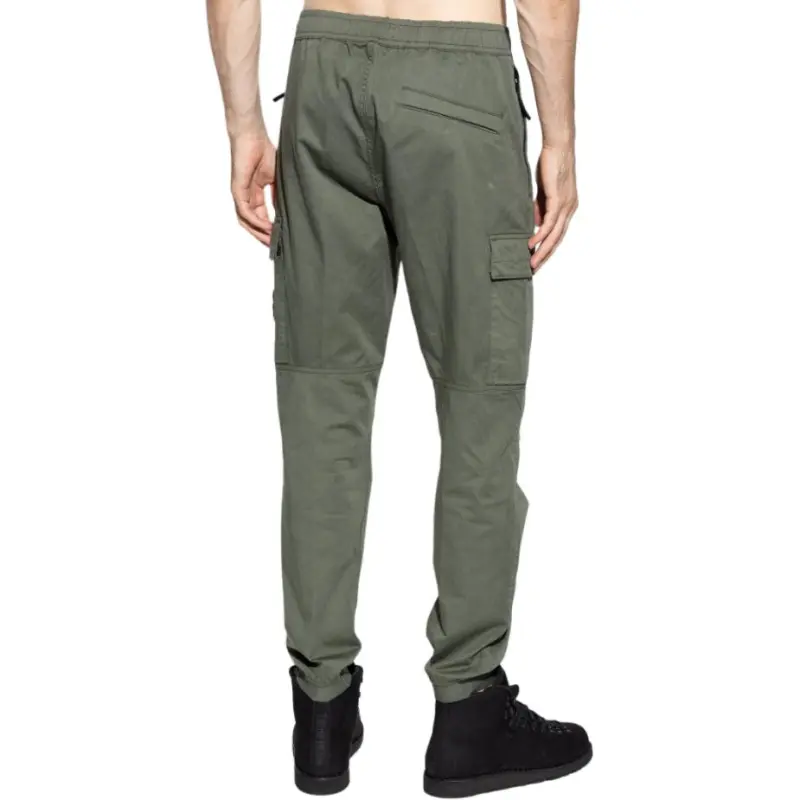 STONE ISLAND Compass Patch Tapered Leg Cargo Pants-4