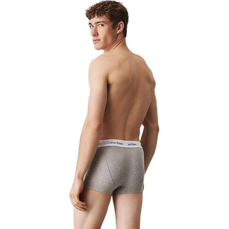 CALVIN KLEIN Underpants Europe Version Men's 3 Pack Gray Mixed Color-2