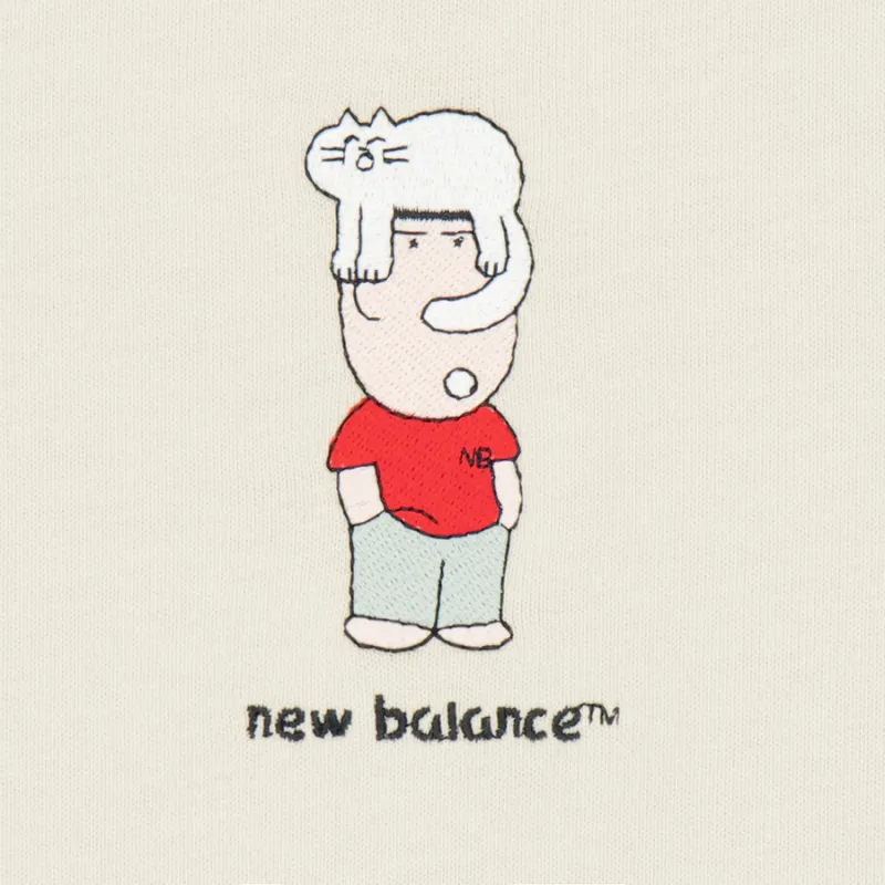 New Balance T Shirt Unisex Greige-4
