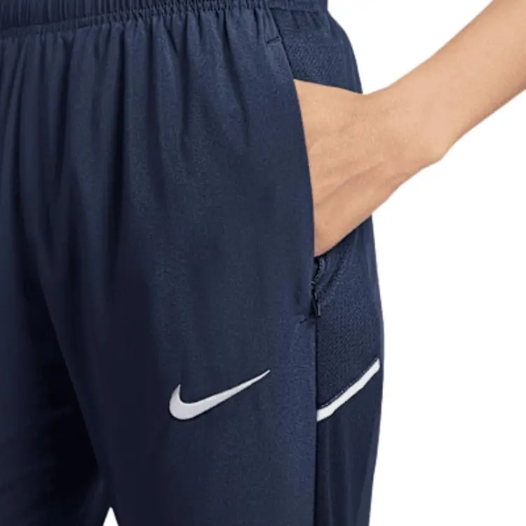 Nike Dri Fit Knitted Sports Pants Women's Deep Navy Blue-3