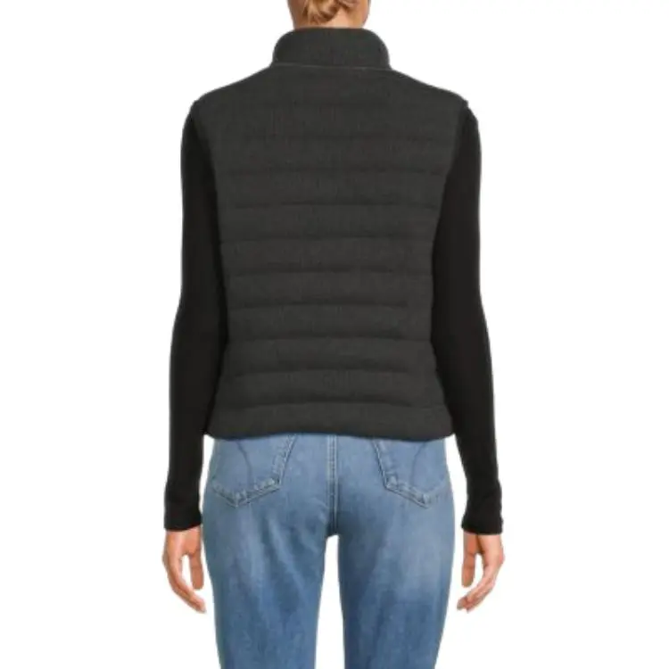 Brunello Cucinelli Ribbed Knit Sleeveless Down Jacket-4