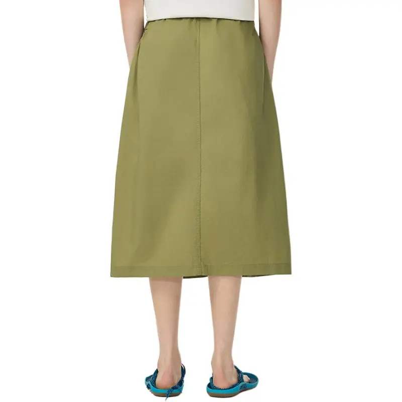 VOLCOM Casual Long Skirt Women's Military Yellow-2
